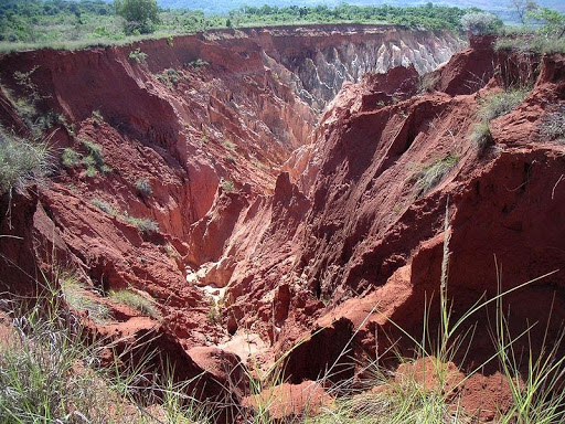 Érosion accélérée des sols à Madagascar<div><i>Madagascar erosion.jpg par Frank Vassen de Bruxelles, Belgique, via Wikimédia Commons,  CC-BY-2.0,, https://commons.wikimedia.org/wiki/File:Madagascar_erosion.jpg</i><br></div>